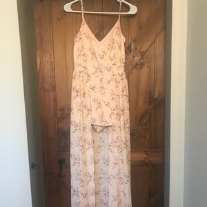 BP Floral Romper Maxi Dress